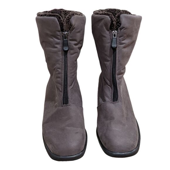 Toe Warmers Michelle Canada Suede WaterProof Zip Up Boots Size 12 S - Picture 5 of 11